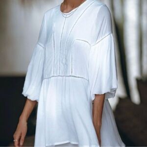 Pampelone White Boho Dress